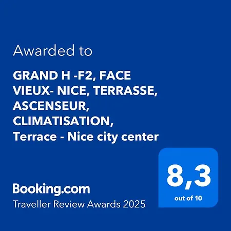 Daire Grand H -f2, Face Vieux- Nice, Terrasse, Ascenseur, Climatisation, Terrace - Center