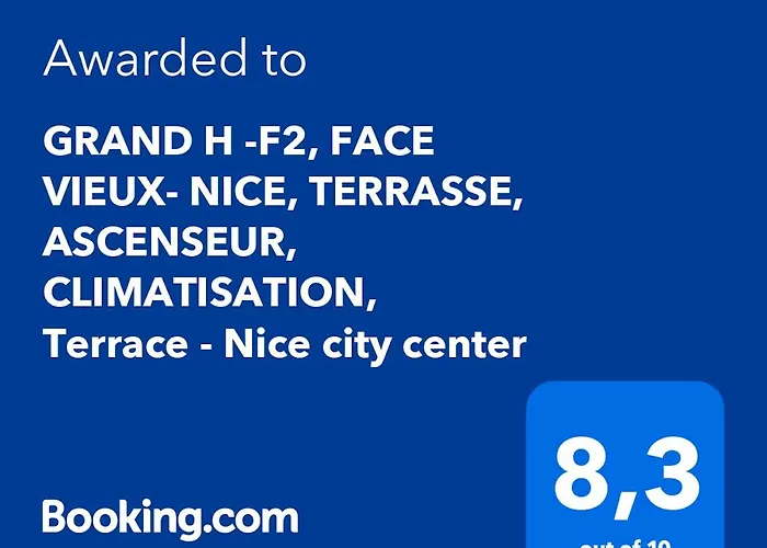 Lägenhet Grand H -f2, Face Vieux- Nice, Terrasse, Ascenseur, Climatisation, Terrace - Center