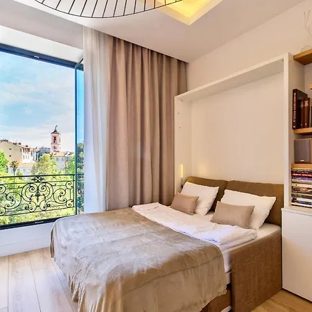 Grand H -f2, Face Vieux- Nice, Terrasse, Ascenseur, Climatisation, Terrace - Center Appartamento